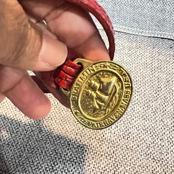 Brahmin Leather Crossbody Bag Red - Picture 2 of 16